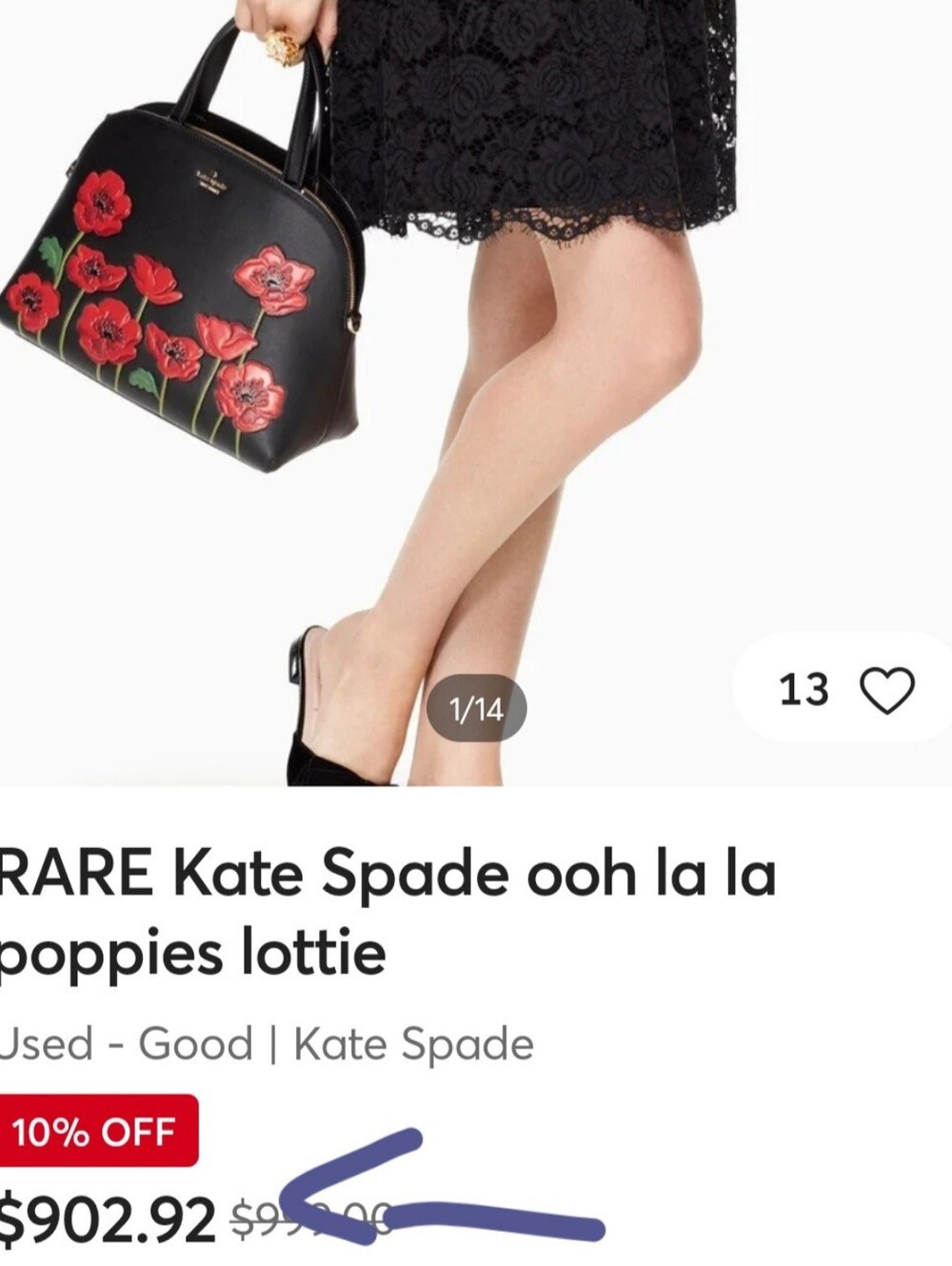 Kate Spade RARE Poppy Purse PRICE FIRM - Picture 11 of 11